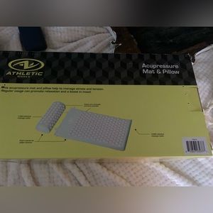 Acupressure mat and pillow